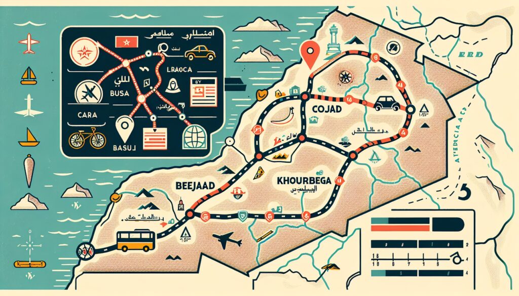 Cómo Llegar a Bejaad; Khouribga; Marruecos: Guía de Transporte - Mardedunes